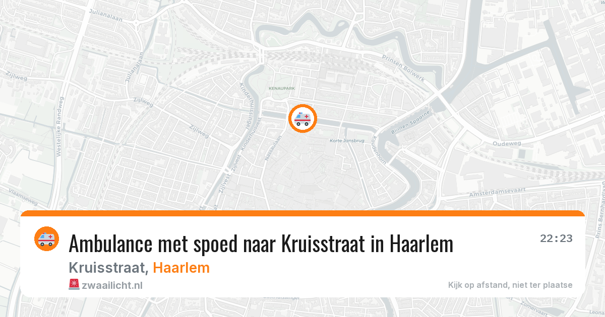 Ambulance met spoed naar Kruisstraat in Haarlem — 24 jan 2026