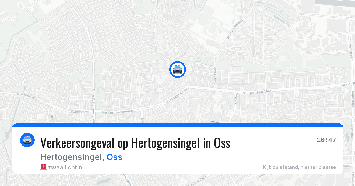 Verkeersongeval op Hertogensingel in Oss — 5 mei 2026