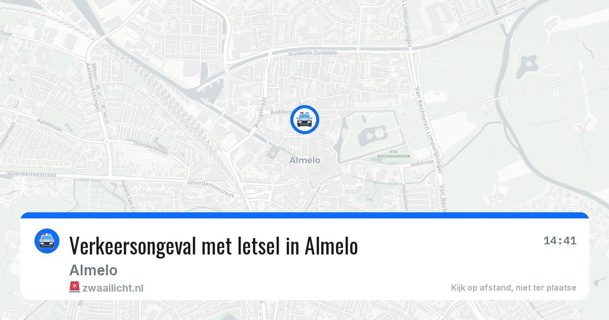 Verkeersongeval met letsel in Almelo — 7 jun 2026