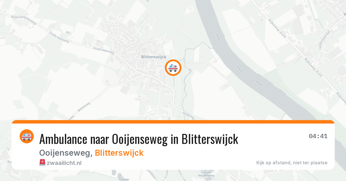Ambulance naar Ooijenseweg in Blitterswijck — 6 jul 2026