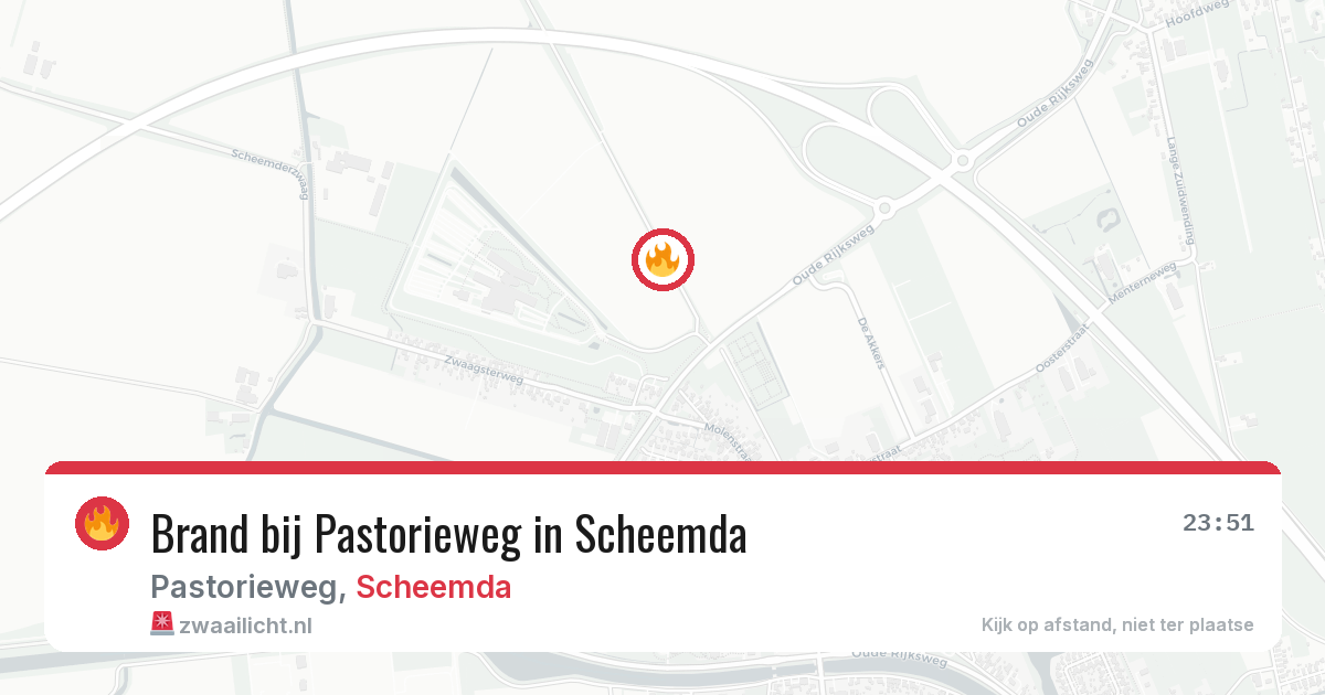 Brand bij Pastorieweg in Scheemda — 16 mei 2026