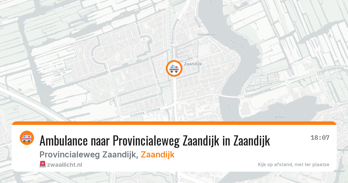 Ambulance naar Provincialeweg Zaandijk in Zaandijk — 28 mei 2026