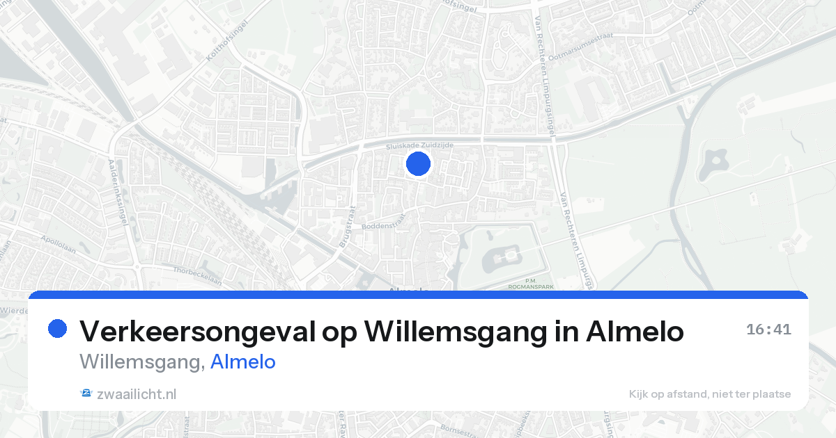 Verkeersongeval op Willemsgang in Almelo — 18 aug 2026