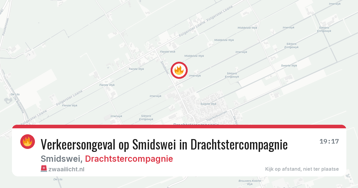 Verkeersongeval op Smidswei in Drachtstercompagnie — 20 jun 2026