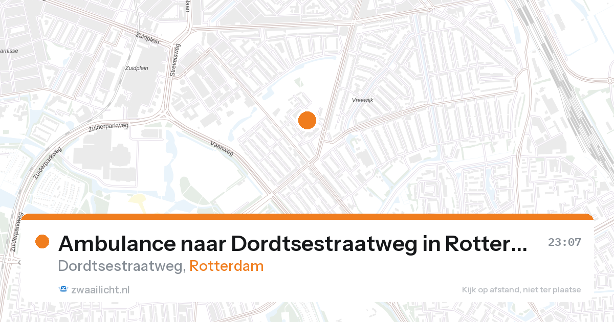 Ambulance naar Dordtsestraatweg in Rotterdam — 31 jan 2026