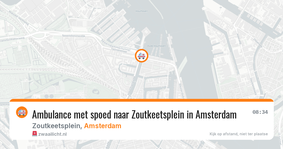 Ambulance met spoed naar Zoutkeetsplein in Amsterdam — 21 mei 2026