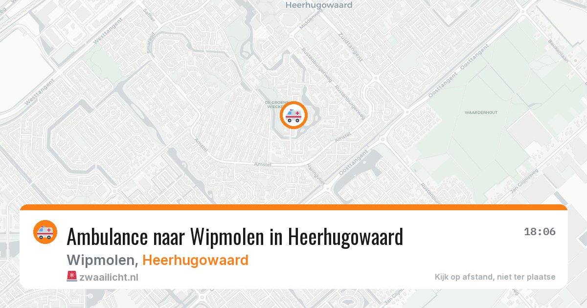Ambulance naar Wipmolen in Heerhugowaard — 19 mei 2026
