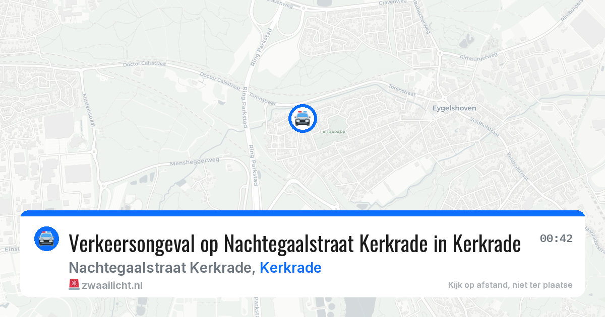 Verkeersongeval op Nachtegaalstraat Kerkrade in Kerkrade — 8 jun 2026