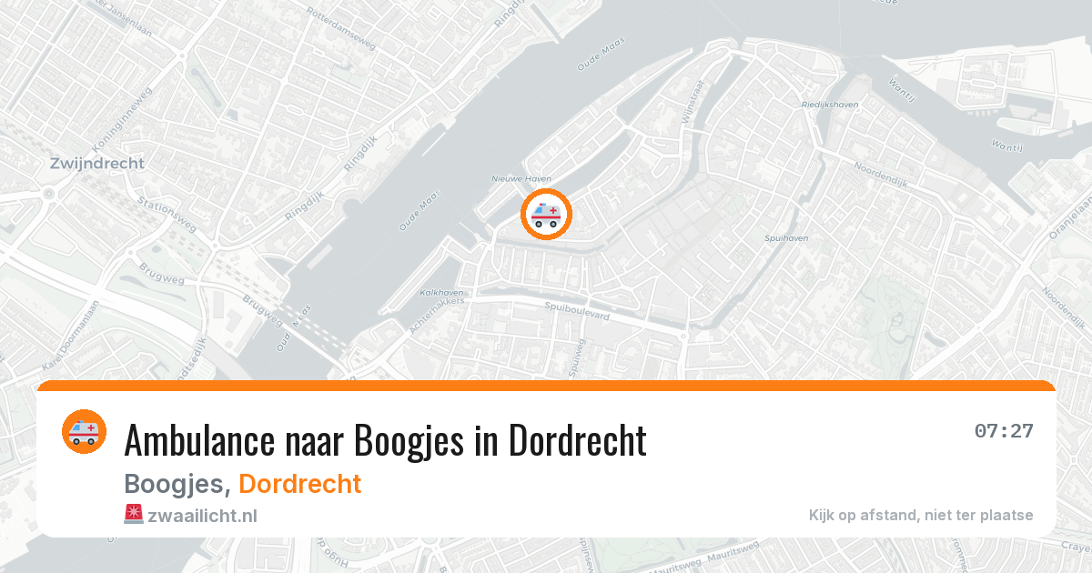 Ambulance naar Boogjes in Dordrecht — 12 aug 2026