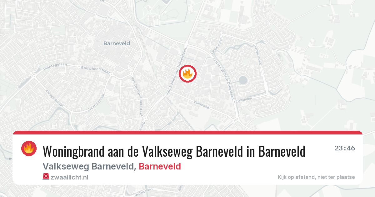 Woningbrand aan de Valkseweg Barneveld in Barneveld — 19 jun 2026