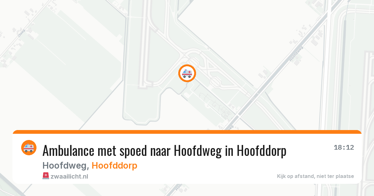 Ambulance met spoed naar Hoofdweg in Hoofddorp — 5 apr 2026