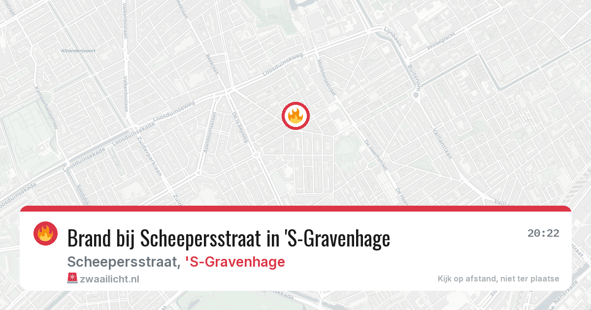 Brand bij Scheepersstraat in 'S-Gravenhage — 24 jun 2026