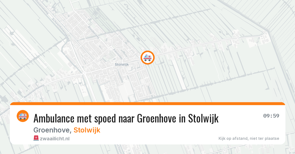 Ambulance met spoed naar Groenhove in Stolwijk — 18 apr 2026