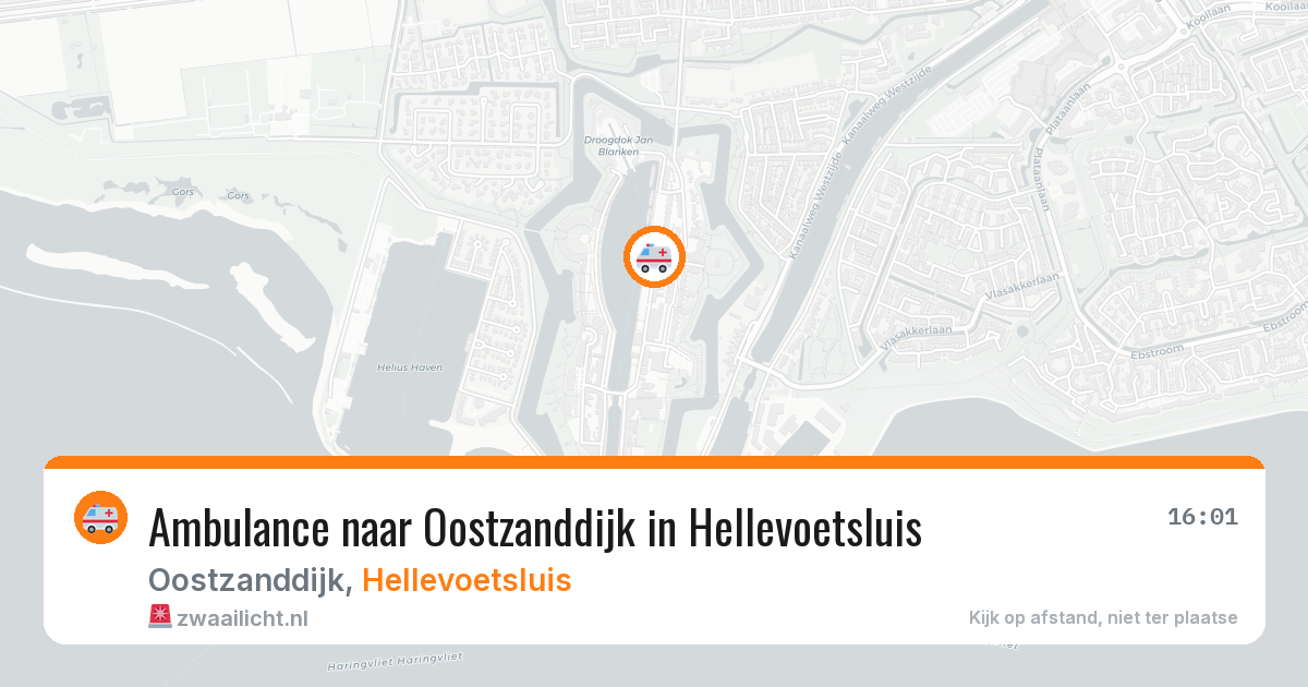 Ambulance naar Oostzanddijk in Hellevoetsluis — 26 jun 2026