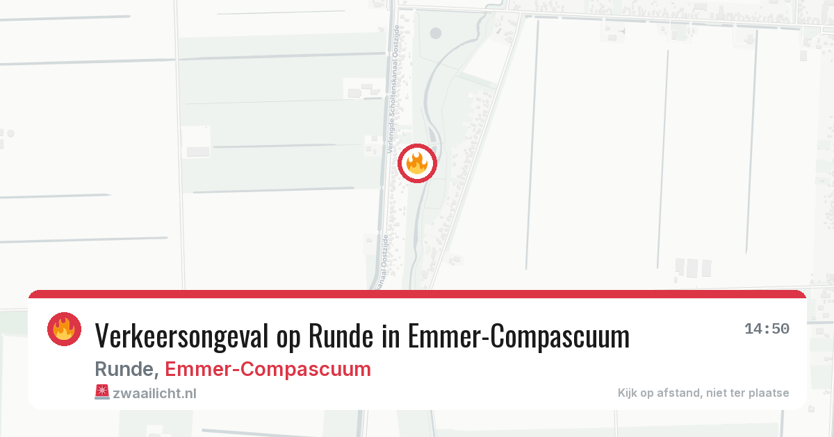 Verkeersongeval op Runde in Emmer-Compascuum — 3 aug 2026