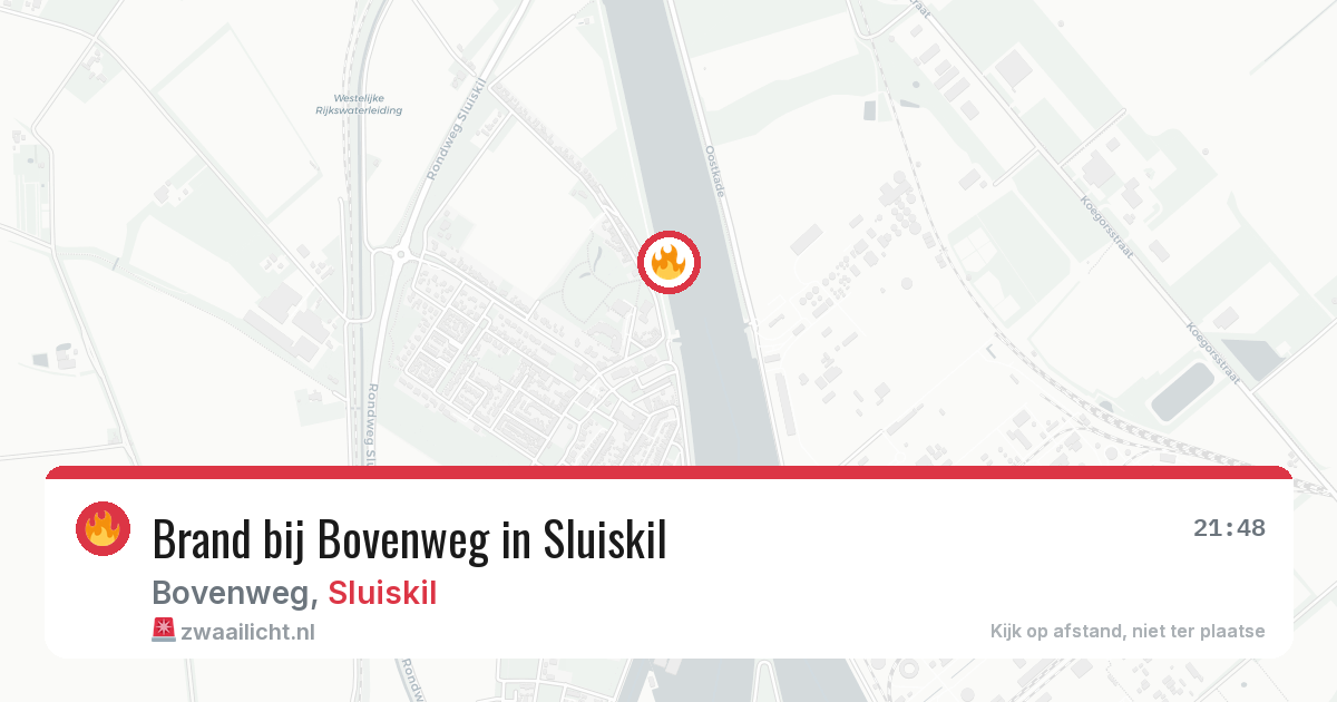 Brand bij Bovenweg in Sluiskil — 12 jul 2026