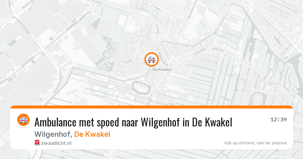 Ambulance met spoed naar Wilgenhof in De Kwakel — 15 jun 2026