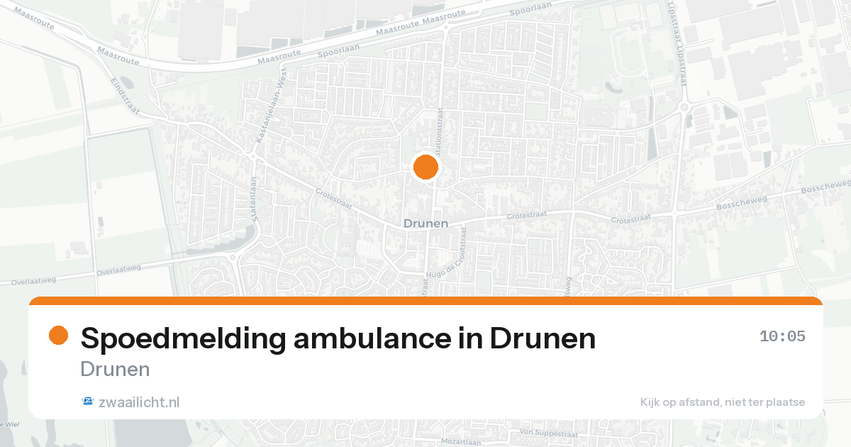 Spoedmelding ambulance in Drunen — 23 jun 2026