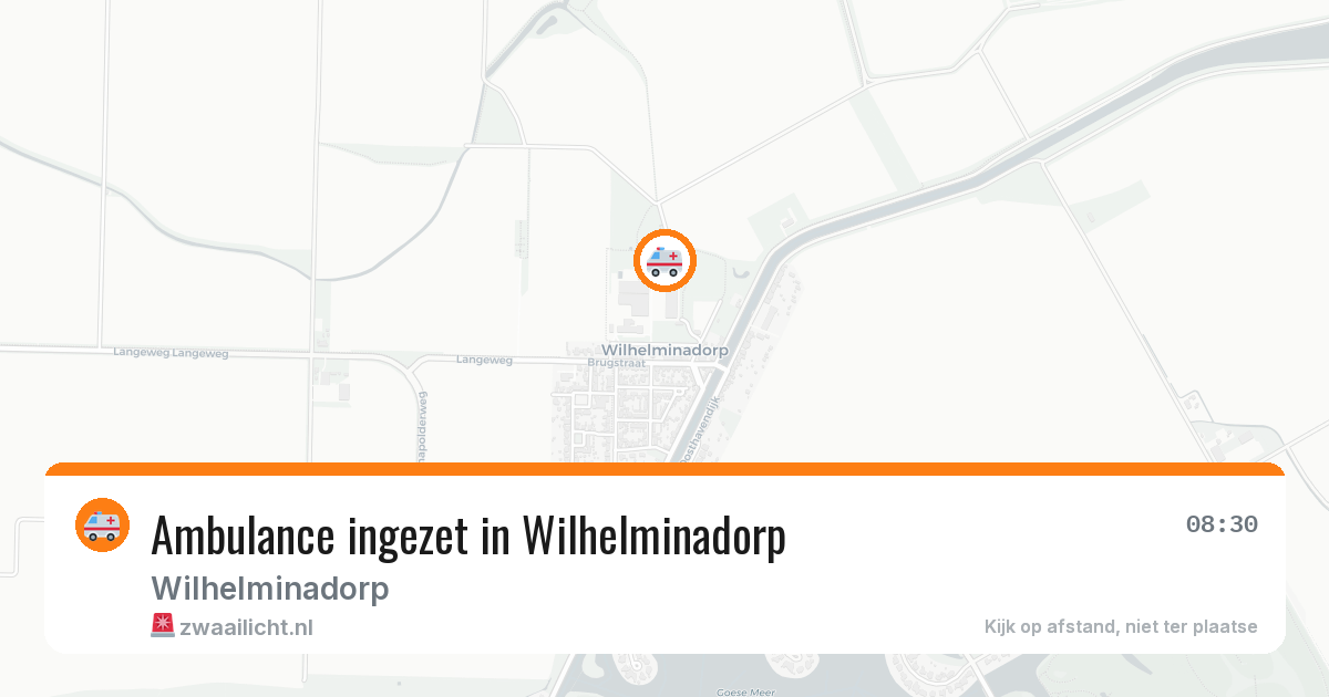 Ambulance ingezet in Wilhelminadorp — 6 jul 2026
