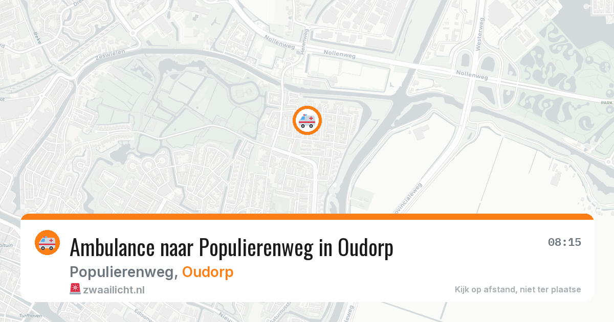 Ambulance naar Populierenweg in Oudorp — 5 mei 2026