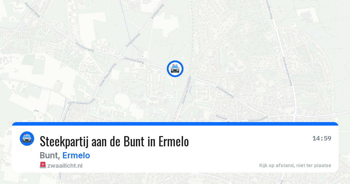 Steekpartij aan de Bunt in Ermelo — 9 jun 2026