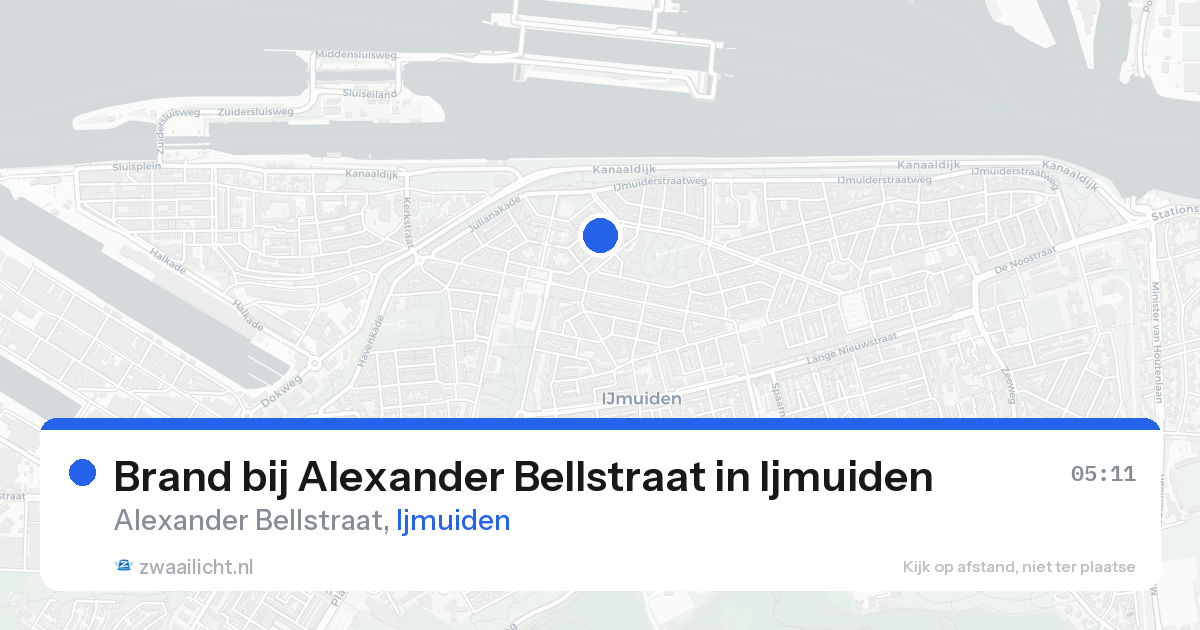 Brand bij Alexander Bellstraat in Ijmuiden — 9 apr 2026