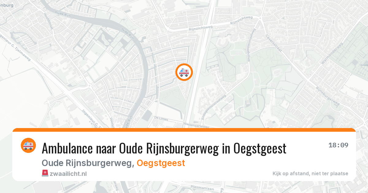 Ambulance naar Oude Rijnsburgerweg in Oegstgeest — 5 jun 2026