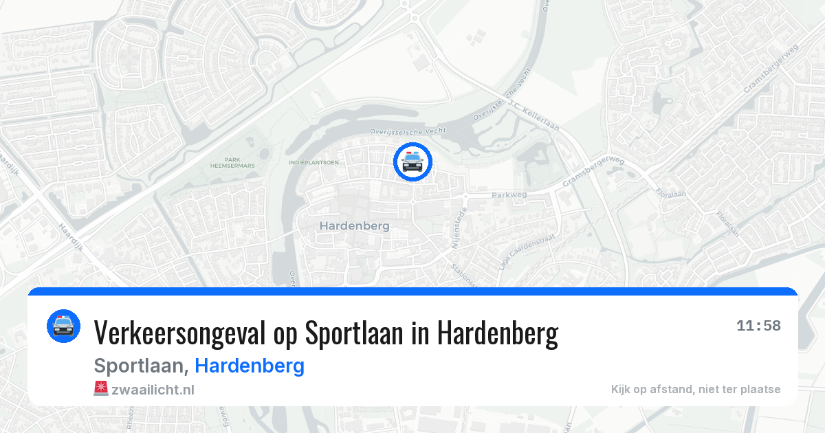 Verkeersongeval op Sportlaan in Hardenberg — 30 mrt 2026