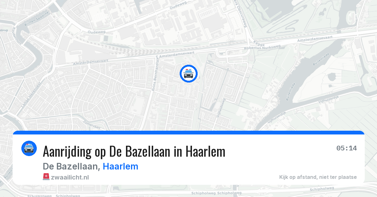 Aanrijding op De Bazellaan in Haarlem — 7 jun 2026