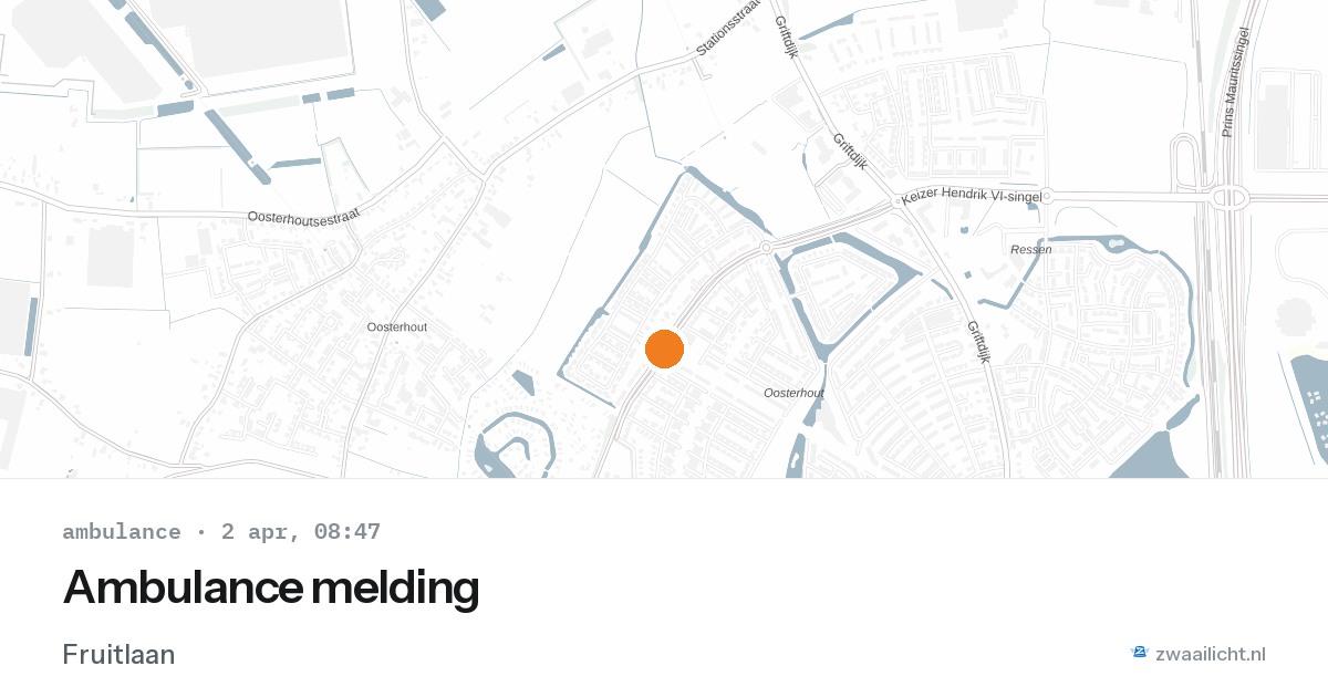 Ambulance melding — 2 apr 2026