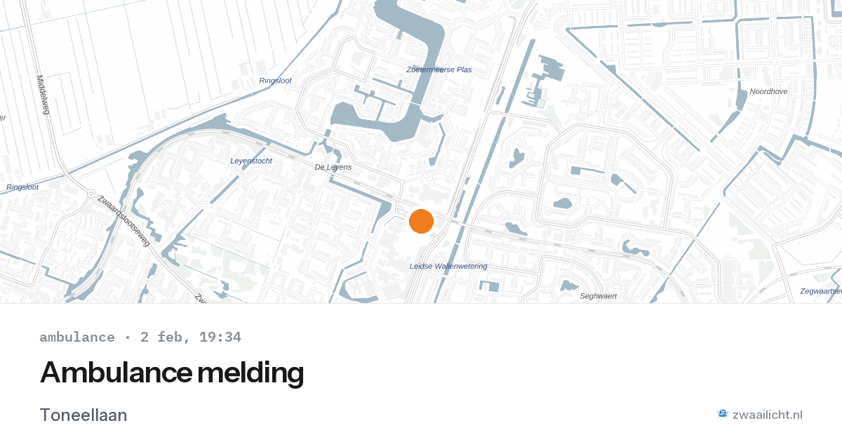 Ambulance melding — 2 feb 2026