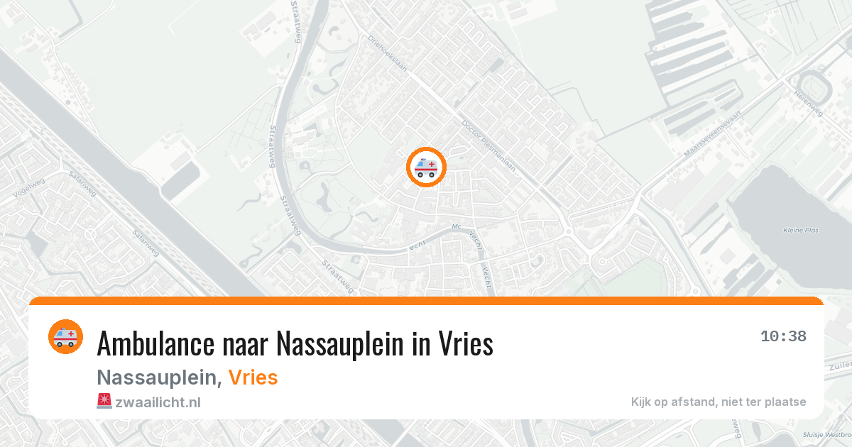 Ambulance naar Nassauplein in Vries — 12 mei 2026