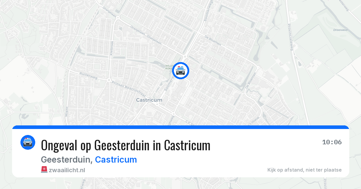 Ongeval op Geesterduin in Castricum — 21 jul 2026