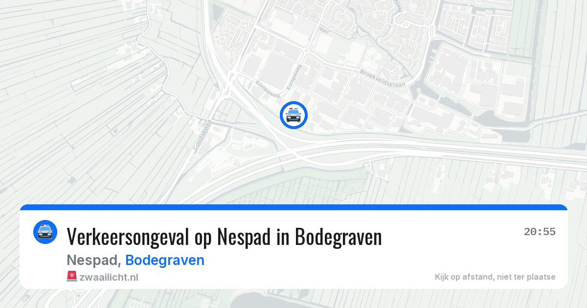 Verkeersongeval op Nespad in Bodegraven — 21 mei 2026