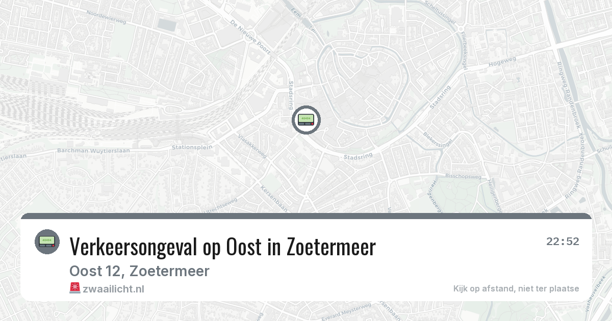 Verkeersongeval op Oost in Zoetermeer — 7 mrt 2026