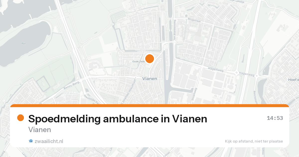 Spoedmelding ambulance in Vianen — 7 feb 2026