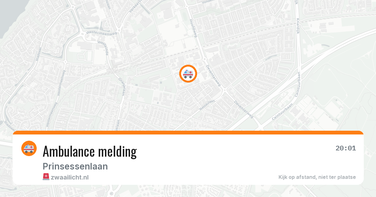Ambulance melding — 5 aug 2026