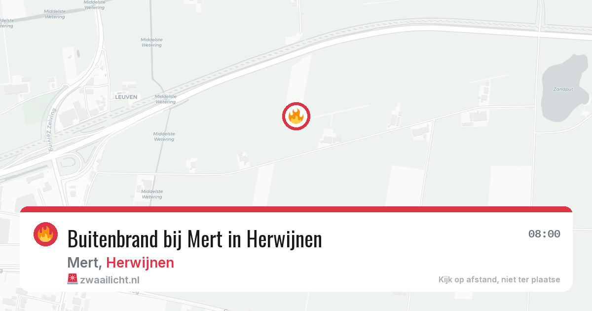 Buitenbrand bij Mert in Herwijnen — 29 jul 2026