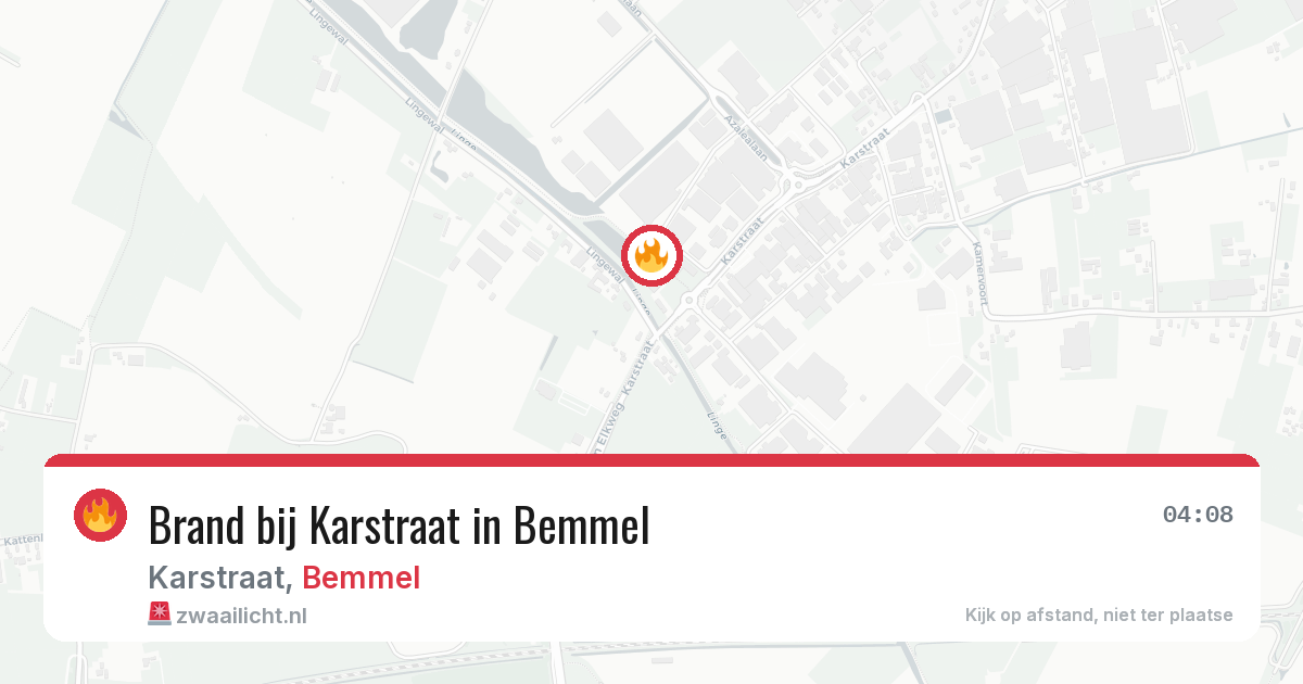 Brand bij Karstraat in Bemmel — 28 jun 2026