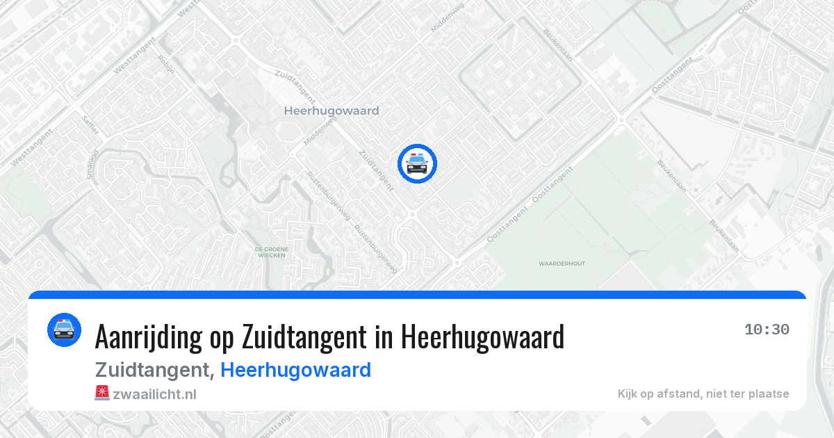 Aanrijding op Zuidtangent in Heerhugowaard — 30 mei 2026