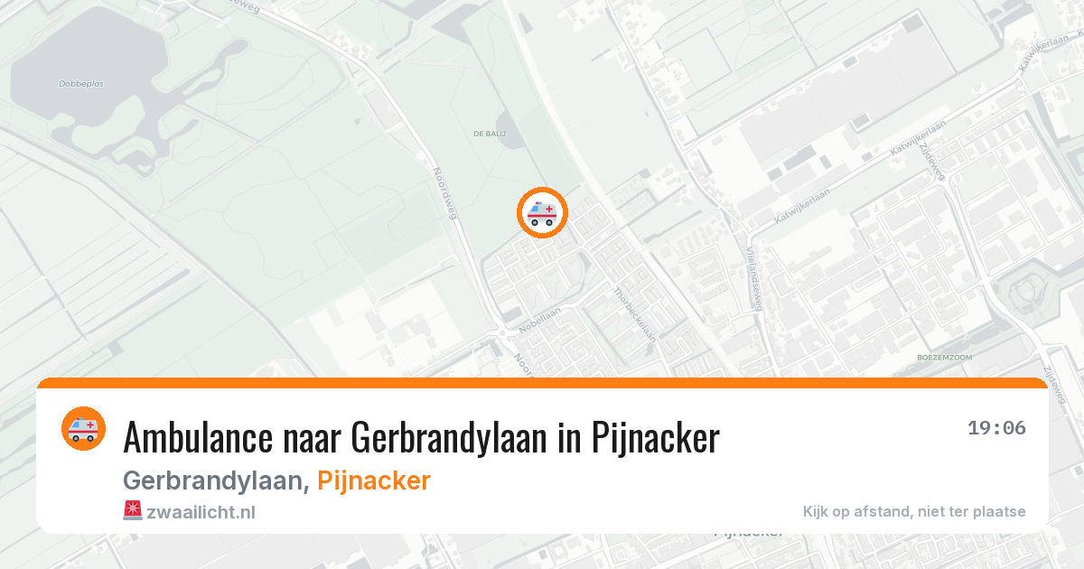 Ambulance naar Gerbrandylaan in Pijnacker — 16 mrt 2026