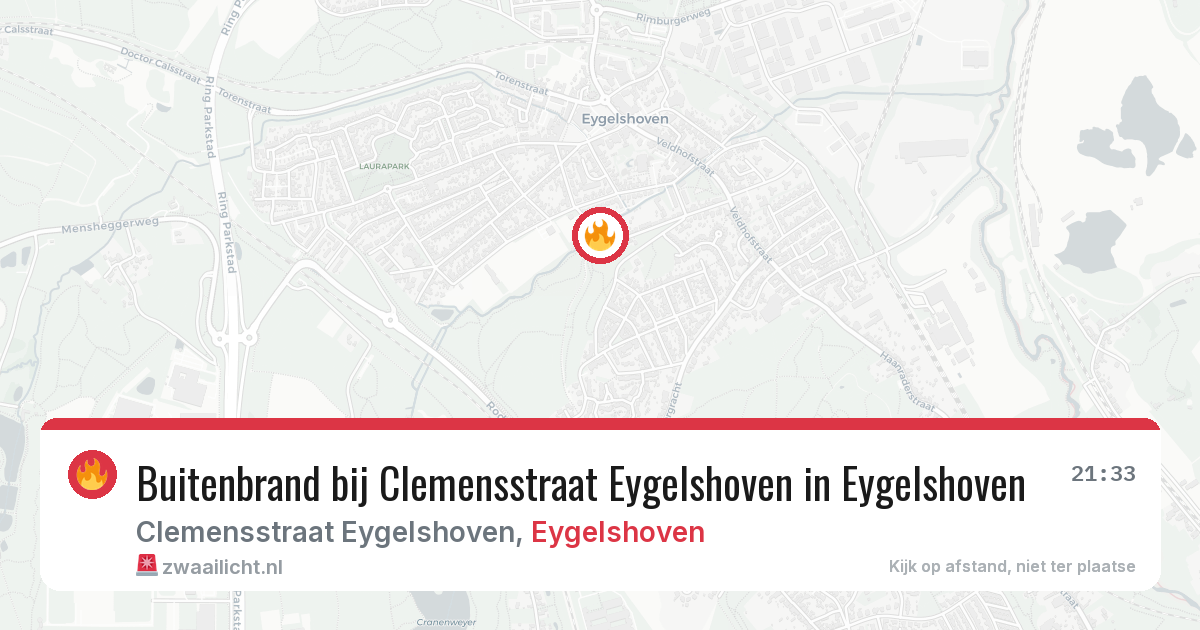 Buitenbrand bij Clemensstraat Eygelshoven in Eygelshoven — 2 aug 2026