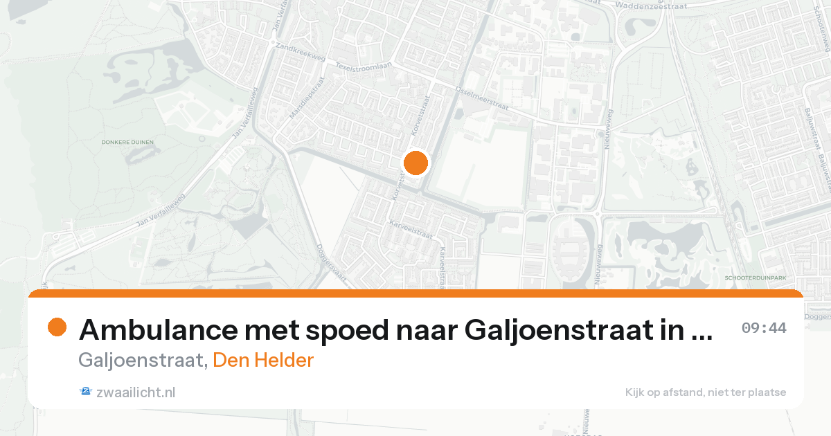 Ambulance met spoed naar Galjoenstraat in Den Helder — 7 feb 2026