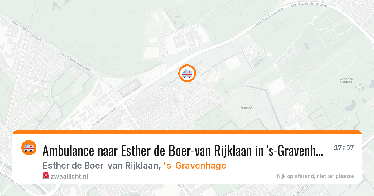 Ambulance naar Esther de Boer-van Rijklaan in 's-Gravenhage — 3 aug 2026