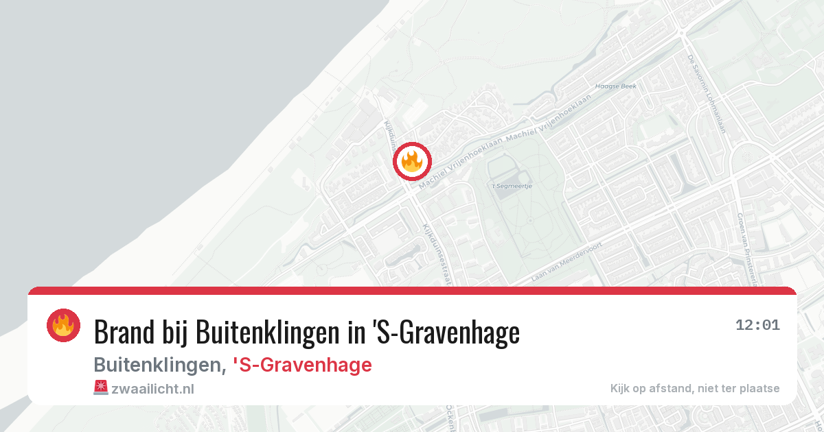 Brand bij Buitenklingen in 'S-Gravenhage — 24 jun 2026