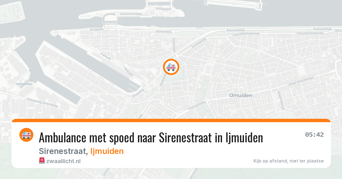Ambulance met spoed naar Sirenestraat in Ijmuiden — 27 mei 2026