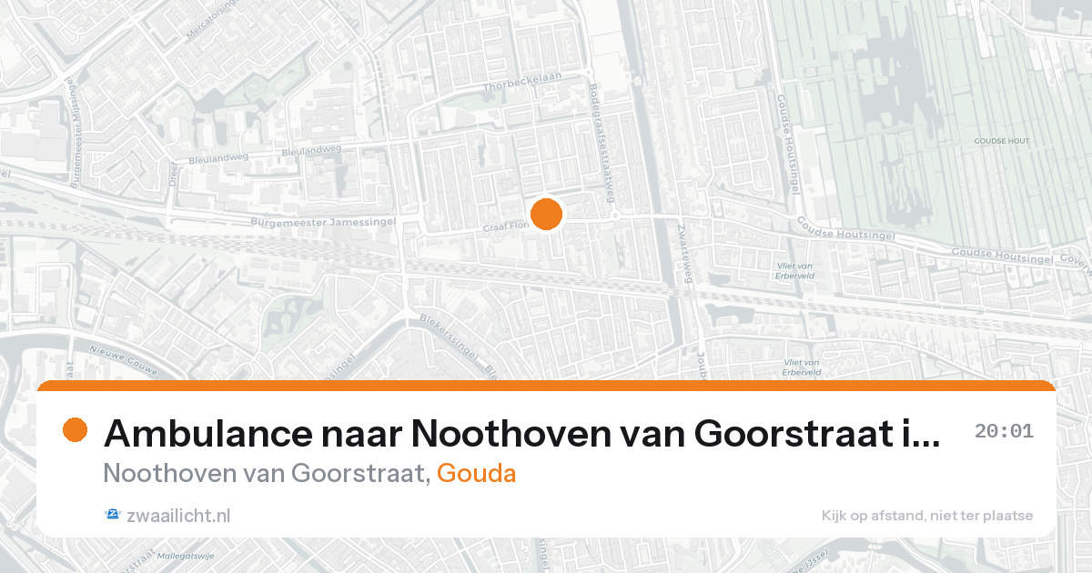 Ambulance naar Noothoven van Goorstraat in Gouda — 8 jun 2026