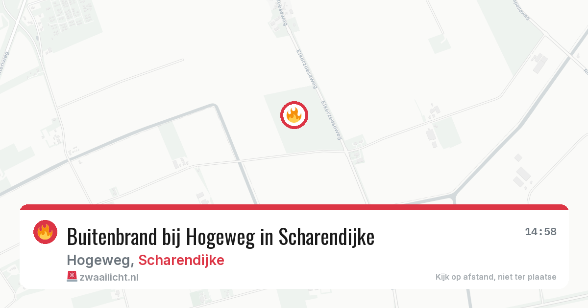 Buitenbrand bij Hogeweg in Scharendijke — 7 aug 2026