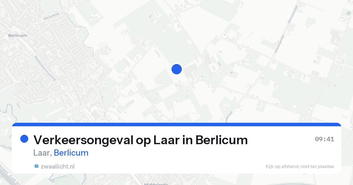 Verkeersongeval op Laar in Berlicum — 21 aug 2026