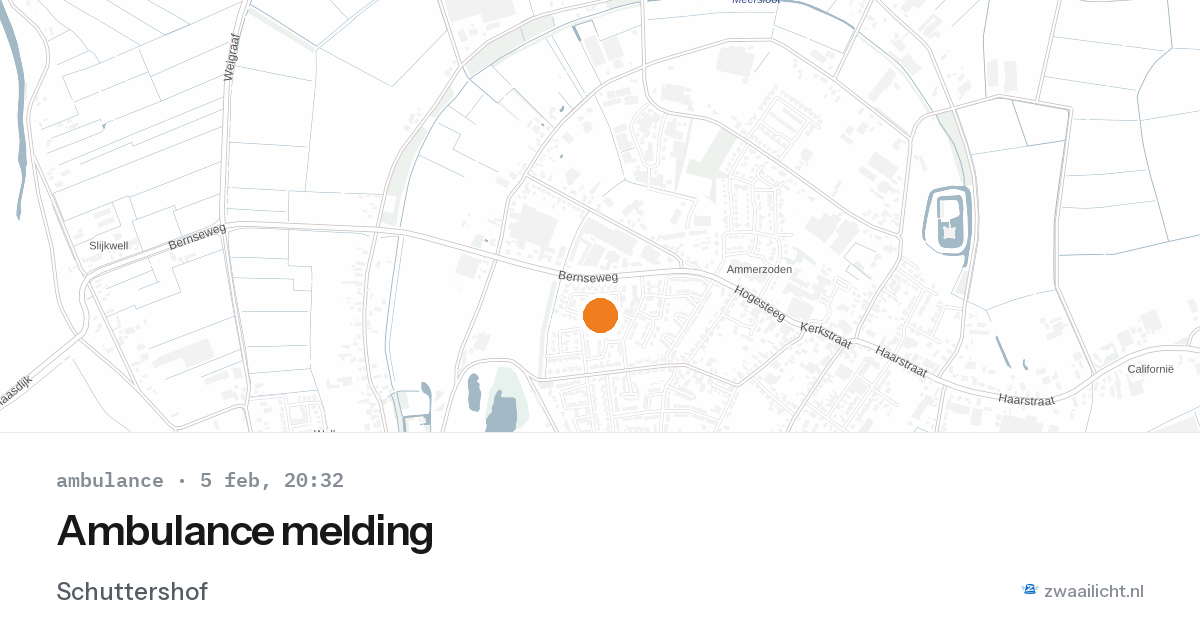 Ambulance melding — 5 feb 2026